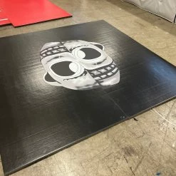 AK Athletic Equipment Clearance 10' X 10' X 1 3/8" Samurai Roll-Up Wrestling Mat Logo Vinyl Flaw
