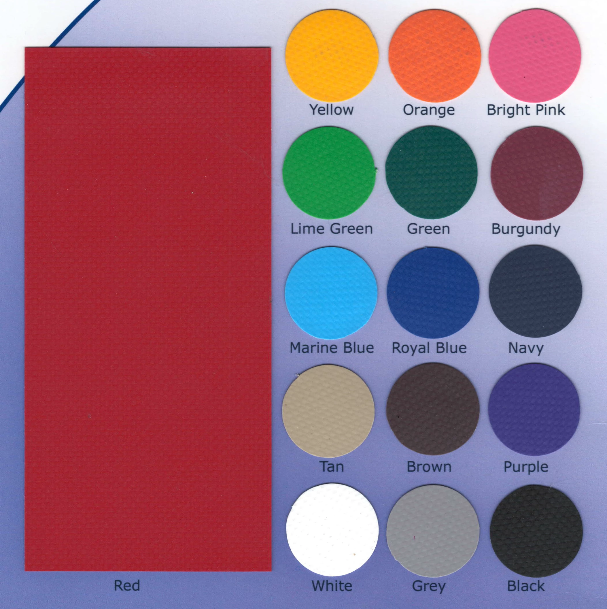 AK Athletic Equipment 14 Oz Vinyl And 18 Oz Vinyl Color Samples 3" X 7" 2 AK Athletic Equipment 14 Oz Vinyl And 18 Oz Vinyl Color Samples 3" X 7" - Image 2