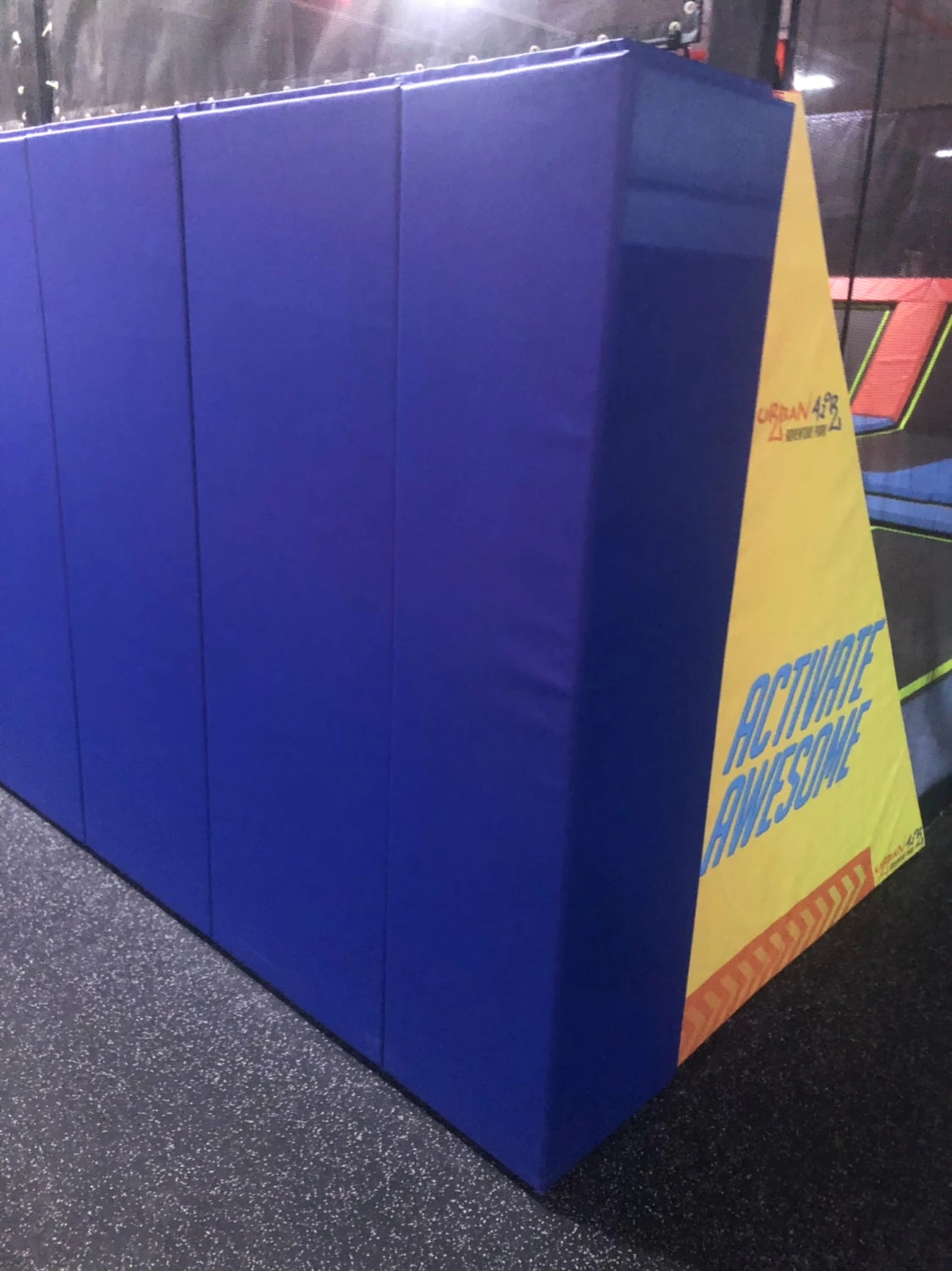 AK Athletic Equipment Wood Backed Corner Padding 6' Tall 6" Sides 2 AK Athletic Equipment Wood Backed Corner Padding 6' Tall 6" Sides - Image 2