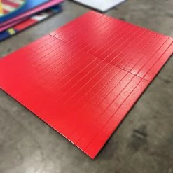 AK Athletic Equipment Remnant 6' X 8' 1 3/8" Roll-Up Red Wrestling Mat