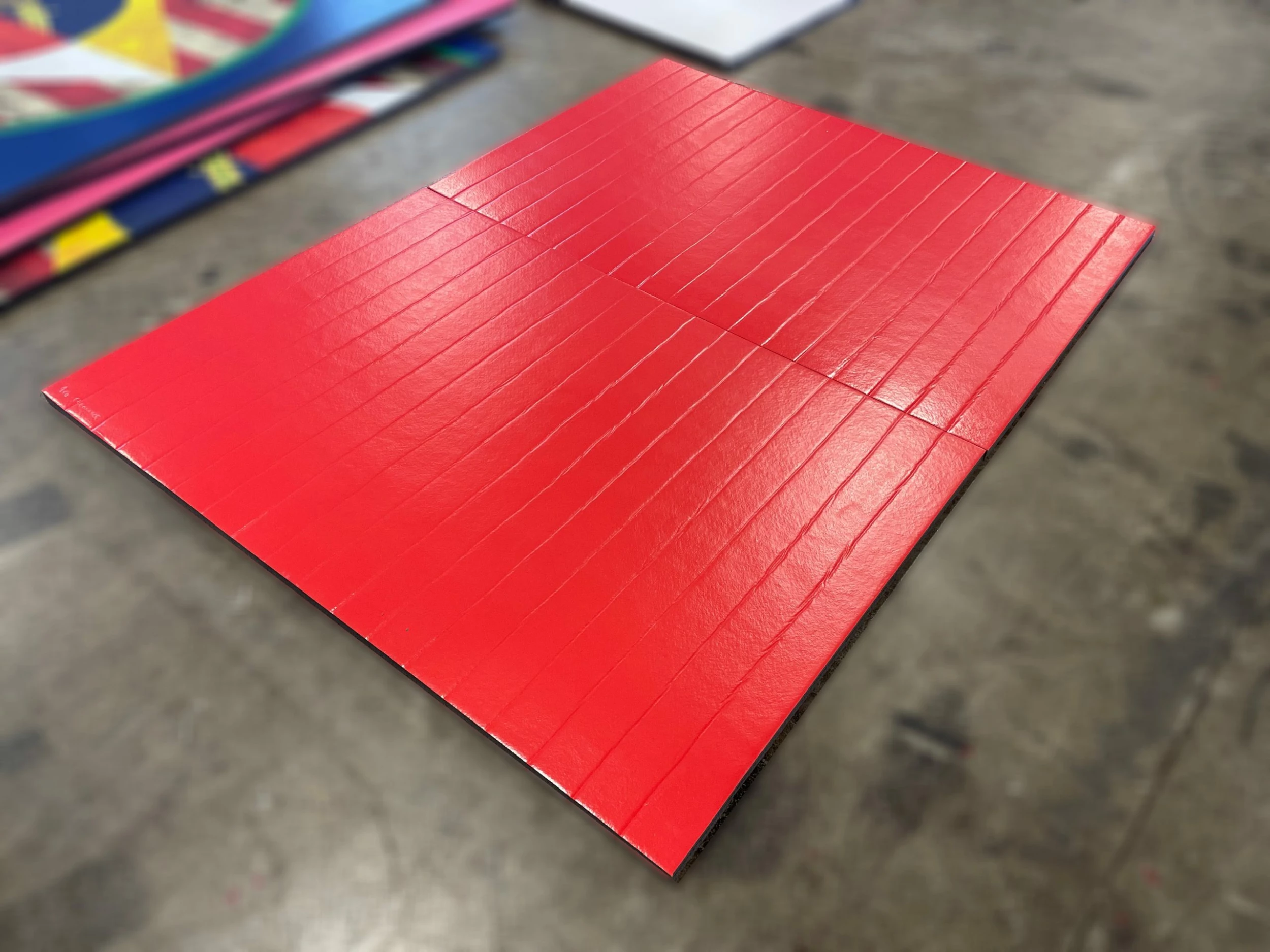 AK Athletic Equipment Remnant 6' X 8' 1 3/8" Roll-Up Red Wrestling Mat 1 AK Athletic Equipment Remnant 6' X 8' 1 3/8" Roll-Up Red Wrestling Mat