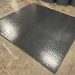 AK Athletic Equipment Clearance 7.5 X 8' X 1 3/8" Roll-Up Wrestling Mat Blue And Red Vinyl Flaw