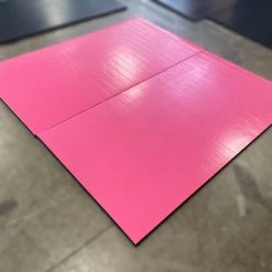 AK Athletic Equipment Clearance 7.5' X 8' X 1 3/8" Roll-Up Remnant Wrestling Mat Pink