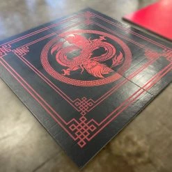 AK Athletic Equipment Dragon Logo 8' X 8' X 1 3/8" Roll-Up Wrestling Mat