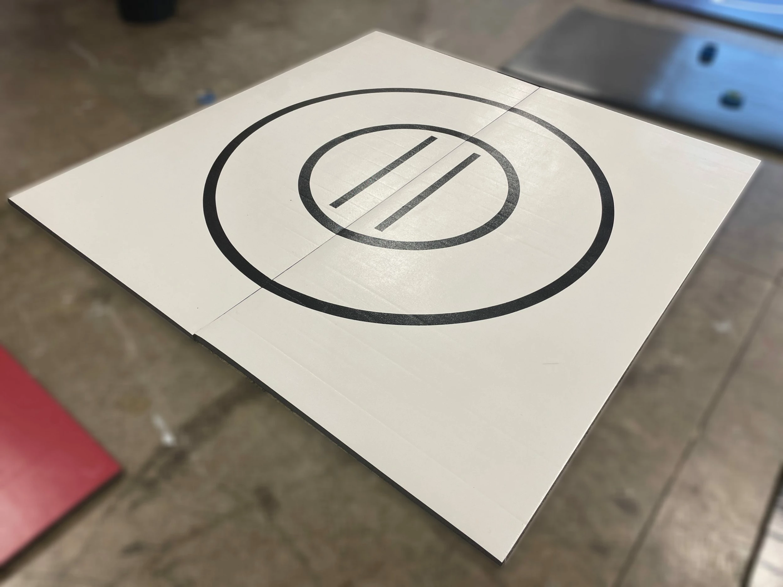 AK Athletic Equipment Clearance 8' X 8' X 1 3/8" Roll-Up Wrestling Mat White 1 AK Athletic Equipment Clearance 8' X 8' X 1 3/8" Roll-Up Wrestling Mat White