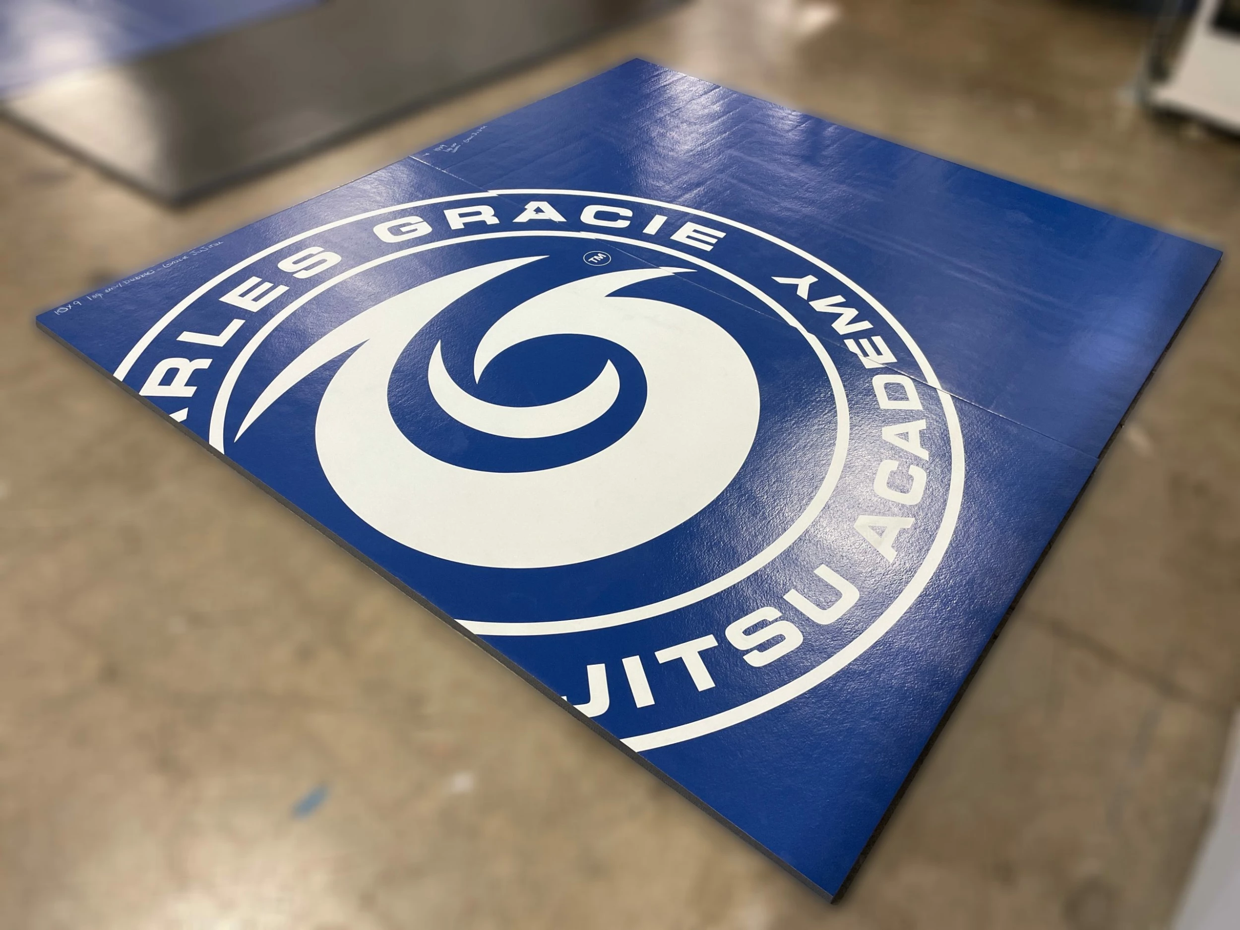AK Athletic Equipment CLEARANCE Wrestling Mat 9' X 10' X 1 3/8" Roll-Up Mat VINYL Blue With Logo 2 1 AK Athletic Equipment CLEARANCE Wrestling Mat 9' X 10' X 1 3/8" Roll-Up Mat VINYL Blue With Logo 2