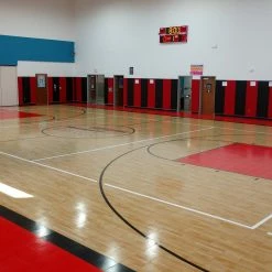 AK Athletic Equipment Custom Wood Backed Gym Wall Padding Panels 2' X 6' 54 AK Athletic Equipment Custom Wood Backed Gym Wall Padding Panels 2' X 6' -AK Athletic Equipment shop AKAthleticsredandblackwallpadding scaled