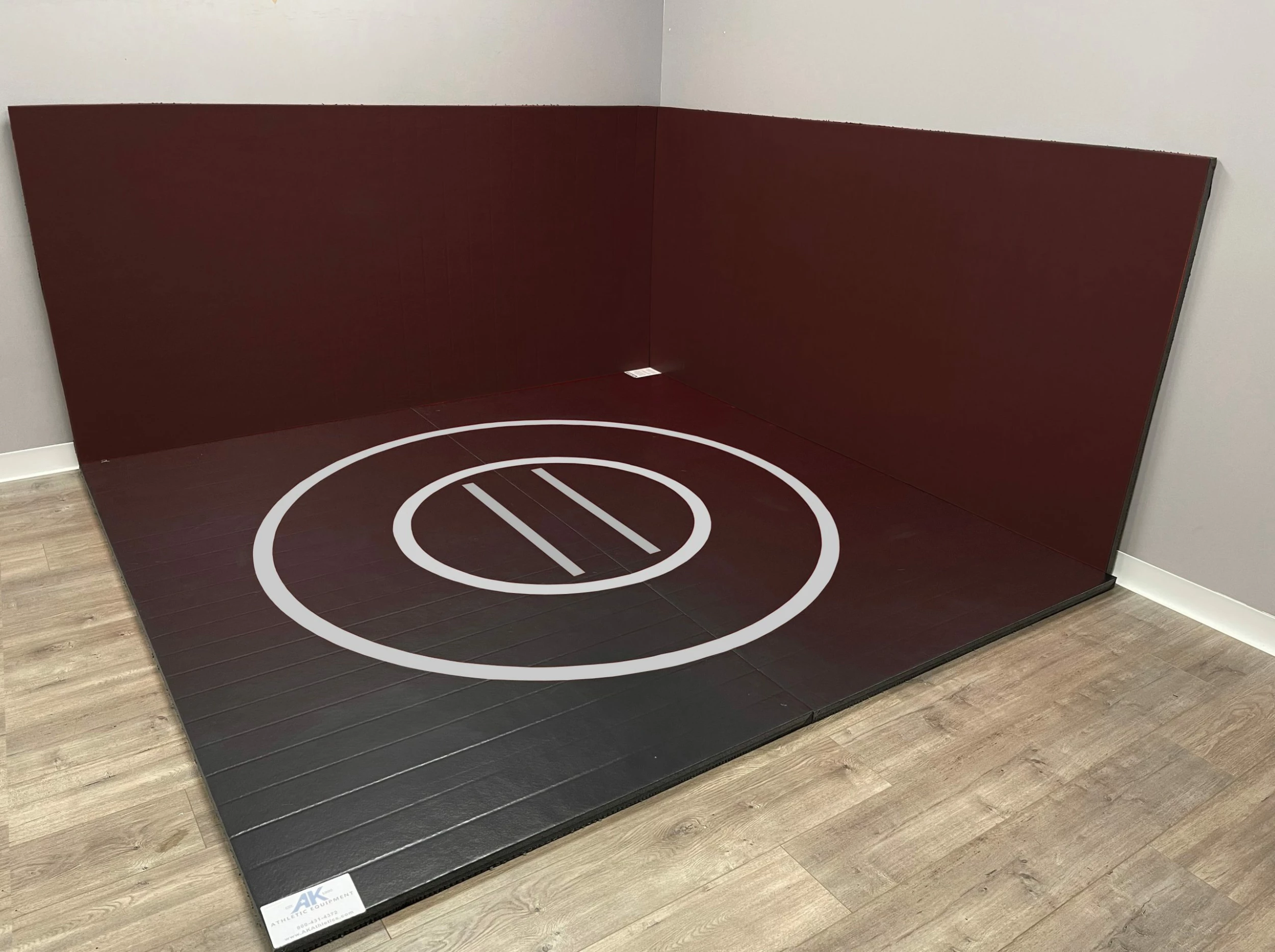 AK Athletic Equipment Instant Wrestling Room 8' X 8' Wrestling Mat And Removable Roll Up Wall Pads Package 4 AK Athletic Equipment Instant Wrestling Room 8' X 8' Wrestling Mat And Removable Roll Up Wall Pads Package - Image 4
