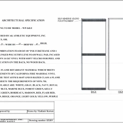 AK Athletic Equipment Easy Stick Wall Pads - 6' Tall X 2' Wide 9 AK Athletic Equipment Easy Stick Wall Pads - 6' Tall X 2' Wide -AK Athletic Equipment shop COMBOEZ6 TALL