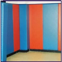 AK Athletic Equipment Wood Backed Corner Padding 6' Tall 6" Sides 8 AK Athletic Equipment Wood Backed Corner Padding 6' Tall 6" Sides -AK Athletic Equipment shop Corner Padding Wood Backed