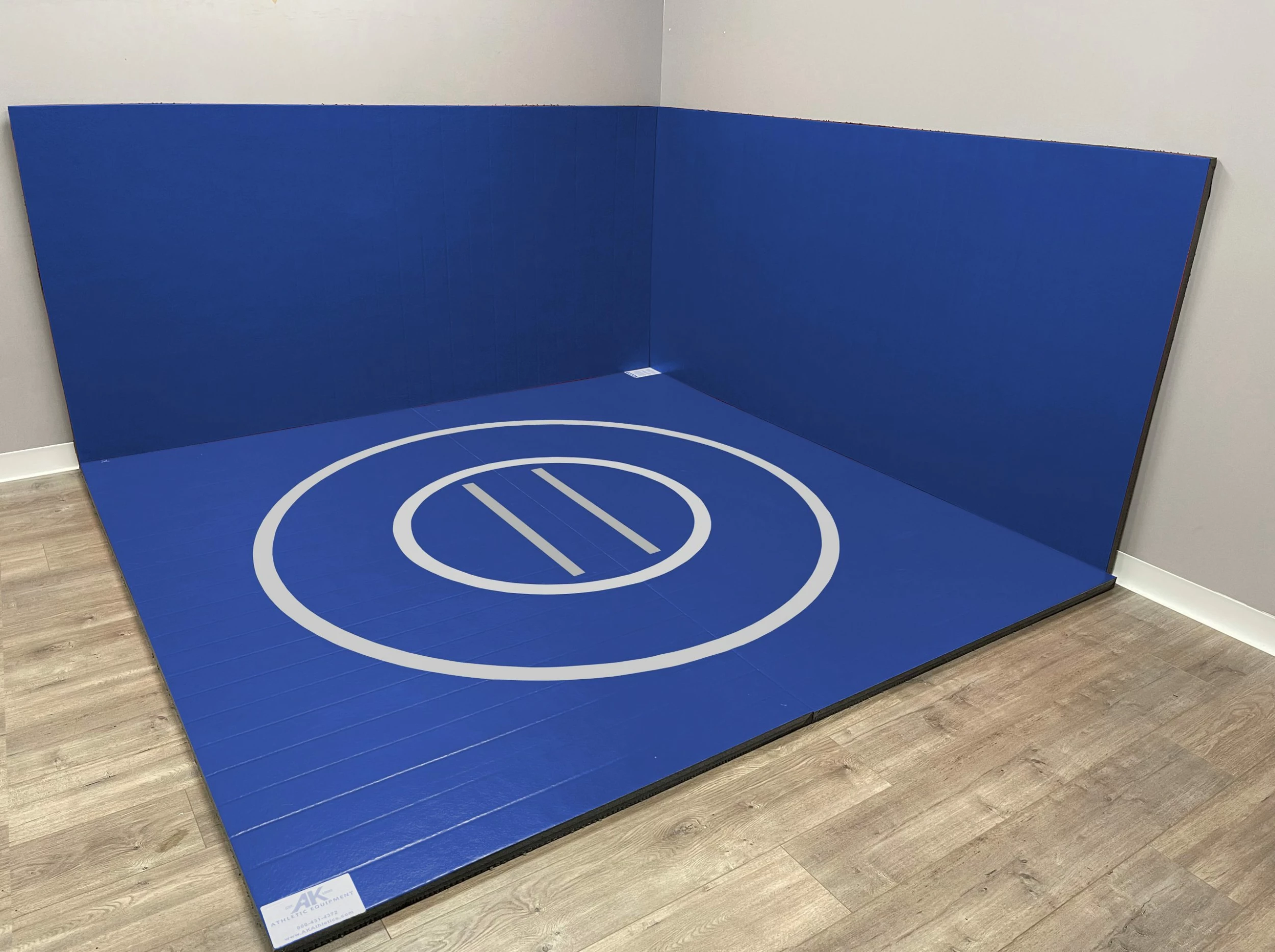 AK Athletic Equipment Instant Wrestling Room 8' X 8' Wrestling Mat And Removable Roll Up Wall Pads Package 3 AK Athletic Equipment Instant Wrestling Room 8' X 8' Wrestling Mat And Removable Roll Up Wall Pads Package - Image 3