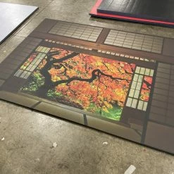 AK Athletic Equipment Clearance 8' X 6' X 1 3/8" Roll-Up Wrestling Mat With Dojo Logo