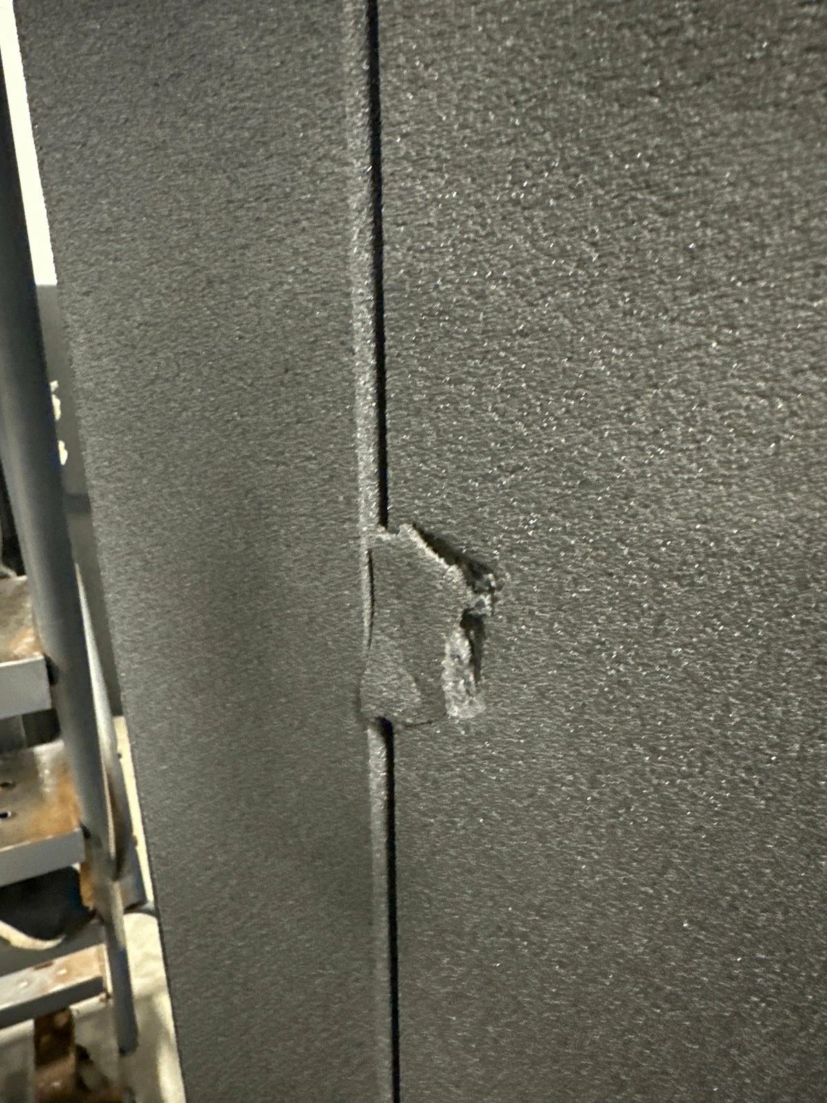 AK Athletic Equipment Clearance 10' X 10' X 1 3/8" Roll-Up Wrestling Mat Blue With White Circles And Lines- Damage On Back 2 AK Athletic Equipment Clearance 10' X 10' X 1 3/8" Roll-Up Wrestling Mat Blue With White Circles And Lines- Damage On Back - Image 2