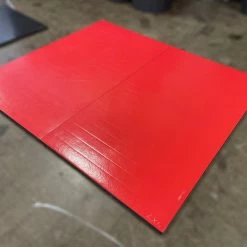 AK Athletic Equipment Clearance 7' X 8' X 1 3/8" Roll-Up Remnant Wrestling Mat Red