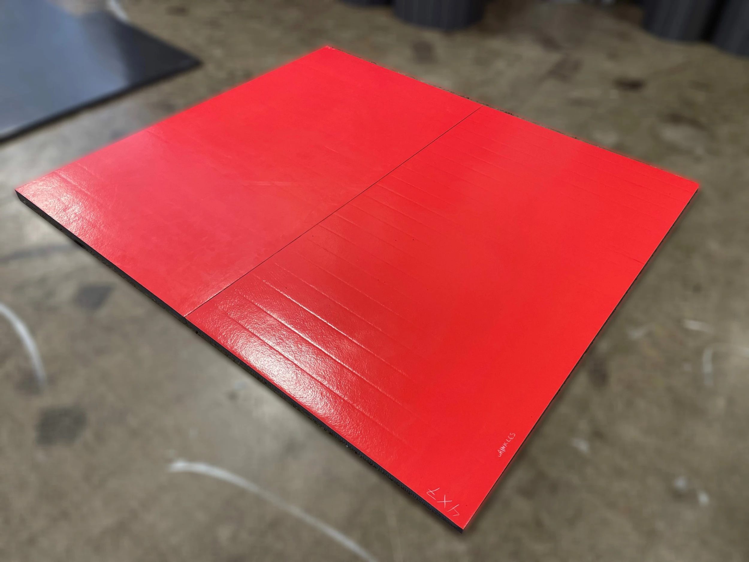 AK Athletic Equipment Clearance 7' X 8' X 1 3/8" Roll-Up Remnant Wrestling Mat Red 1 AK Athletic Equipment Clearance 7' X 8' X 1 3/8" Roll-Up Remnant Wrestling Mat Red
