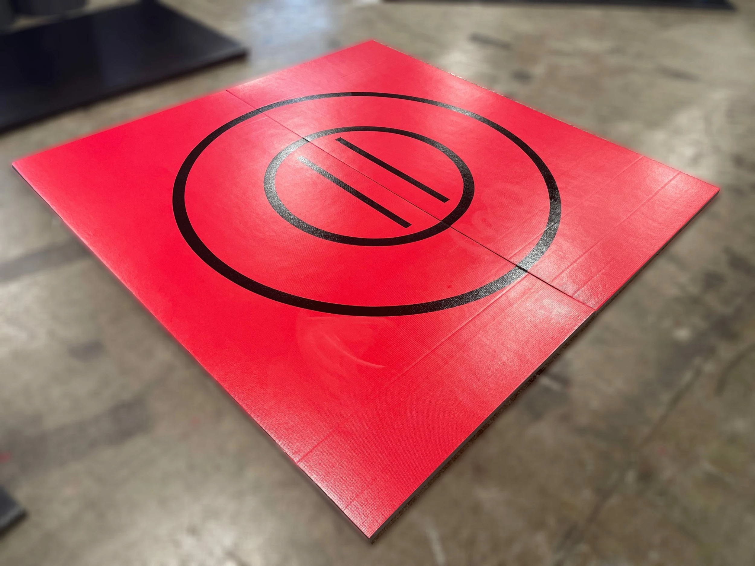 AK Athletic Equipment Clearance 8' X 8' X 1 3/8" Roll-Up Wrestling Mat Red 1 AK Athletic Equipment Clearance 8' X 8' X 1 3/8" Roll-Up Wrestling Mat Red